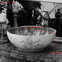 lilili Lavabo da Appoggio Lavabo D'Appoggio Ovale for Bagni Bacino di Arte Creativa Lavabo Ovale in Ceramica A Forma (Color : One Set)