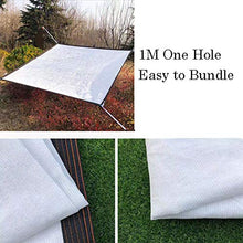 CYY 85% Rete Ombreggiante con Occhielli,7x13ft/2x4m Telo Ombra da Giardino con Bordo Nastrato/Isolamento Termico,per Balcone Serre Cortile(Bianca)