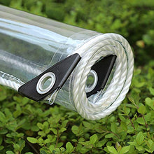 SHIJINHAO Telo Impermeabile Esterno,Trasparente Incatramata 400g / M² Impermeabile in PVC di Plastica Incatramata con Occhielli, Fiore-impianto Foglia Coperta Rainproof, 46 Formati