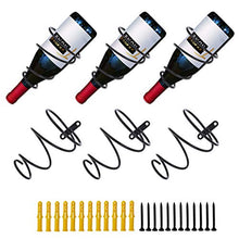 LLLucky 1/3/5 Pz/Set Portabottiglie per Vino da Parete in Metallo Portabottiglie per Vino Rosso 3