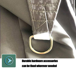 YTQ Ombreggiatura A Vela Triangolo da Giardino Telo Parasole Impermeabile Resistente al Sole per Patio Piscina All'aperto Giardino con Occhiello E Tre Corde Colore Multiplo 3x3x3M(Color:Bianca)