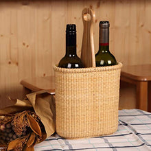XIUJC Cesto da Picnic, Cesto di Piante, Cesto di Vino Squisito, Elegante, Cesto della Spesa in Rattan Portabottiglie Portabottiglie Portabottiglie in Legno Portabottiglie Portabottiglie Moda Creativa