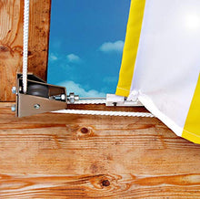 Windhager Installazione tiro Sistema di trazione a Fune Set Completo per Il tensionamento e la movimentazione Tende da Sole, 10884, Argento