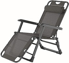 JFFFFWI Sedia Pieghevole Zero Gravity Sedie Pieghevoli Lettino Prendisole Sedie reclinabili in Metallo Regolabili Sedie da Giardino reclinabili per Esterni