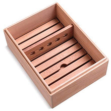 Sigari umidificatori - Legno di cedro non verniciato scatola alcolica in legno massello sigari umidificatori scatole di sigari possono contenere 50 sigari Cedro spagnolo contenitore di immagazzinaggio