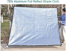 Mirui Ombra Panno 75% Riflettente ALUMINET con Black & Bordatura della Maglia della Copertura Sunblock Occhiello for Giardino Patio Portico Balcone Coperto (Dimensioni: 2m x 7m) Dimensione: 3m x 3m