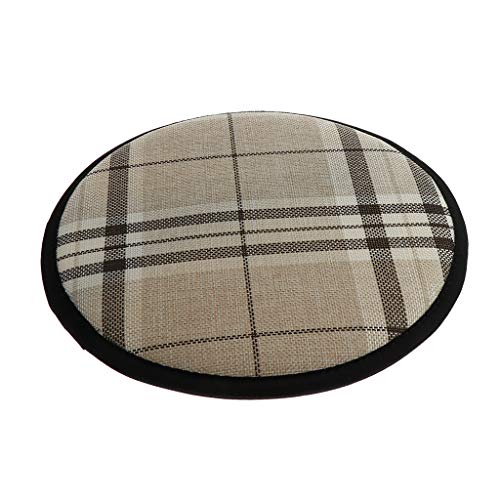 FLAMEER Cuscino per Sedia Antiskid Copertura di Cuscino Lavabile per Divano Poltrona di Esterno Stile Moderno - Round 28cm