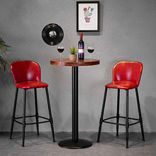 LIYANNG Sedie da Bar con Imbottitura in Pelle, Sgabelli da Bar con Schienale, capacità di 440 Libbre, per Bar, Cucina, Tempo Libero, Bar, Reception