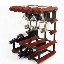 Wine Rack Wine Rack Holder Vino ripiano portabottiglie decorazioni Rack Living Rack ristorante creativo bottiglia di vino Wine Rack Cup Holder, Red WTZ012