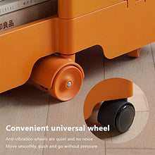 TY-ZWJ Cassettiera Rotante a 360 ° Carrello armadietto di stoccaggio, Filetto da Comodino Mobili per mobili con stoccaggio a rulli Armadio Lato 3 Strati mobili,Rosa,S