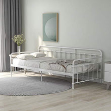 WGYDREAM Letto Struttura Letto Letto Singolo in Metallo Bianco Base per Rete Solida Ampio Spazio di Archiviazione per Adulti Bambini Bambini, 90 X 200 Cm
