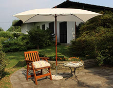 Maffei art 66R Madera, ombrellone cm 240x150. Made in Italy. Colore ecru.