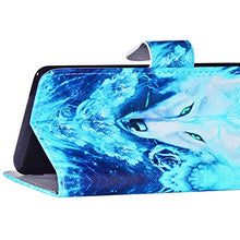 Pelle Portafoglio Cover Compatible with MOTO G7 Custodia Flip Libretto Animale Case Lupo,URFEDA PU Cuoio Chiusura Magnetica Case Cover Stile Vani di Carte Coper tura Custodia per MOTO G7 Plus