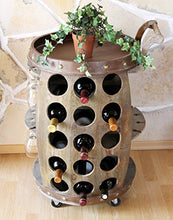 DanDiBo Scaffale Vino per 30 Bottiglie Porta-vivande 1499 Botte Vino in Legno 72cm Supporto Bottiglie Bar