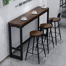 LIYIN-Sedie Sedia da Pranzo Sgabelli Alti Sgabelli Schienale Sgabello Alto Cuscino in Legno Massello Ferro Battuto Gamba in Metallo Nero Poggiapiedi Cucina