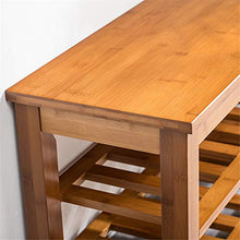 AndyJerzy 3-Tier di bambù del Pattino cremagliera Panchina, Scarpe Organizzatore, Magazzinaggio, Ideale for Ingresso Corridoio Bagno Soggiorno per Il corridoio
