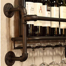 FGDSA Mensole galleggianti Portabicchieri per Vino Rosso in Stile Nordico Mensola per Calice a Testa in Giù Casa in Ferro battuto Appeso a Parete Portabottiglie per Vino