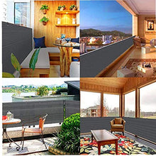 Fence Privacy Screen reticolato nero UV Blocco un'ombreggiatura schermo recinto di copertura con cavo, Scherma maglia per il piazzale esterno Farm Usa 5M * 1M