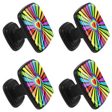 Amore arcobaleno 4 PCS Pomelli per Porta, Pomolo per Mobile, Pomelli per Mobili con Viti, Maniglia per Armadietto, Pomelli per Porta, Pomelli per Cassetti per Porta, Armadio, Cassetto e Credenza