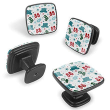 Mittens boots and snowflakes Pomelli per Porta Set di 4 Pomelli per Mobili Manopole per Cassetti Cucina Armadio Vetro