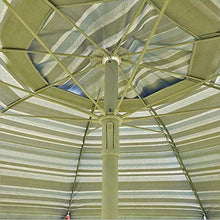 Outdoor 6 piedi 2 metri Beach Ombrello Beach Parasole Giardino Ombrello Sole Ombrello Tilting Stripes Parasole, Impermeabile Sunscreen Parasole ombrelloni per patio Piscina Prato ( Color : A )