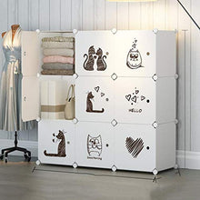 Locker Noleggio Home Camera Armadio Armadio Removable Storage Vestiti di Plastica Scaffalature 9-Gitter Dormitorio MUMUJIN (Size : 111X37X111CM)