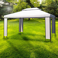 vidaXL Gazebo con Parasole a Vela Bianco 3x4 m Tenda Ombrellone Tenda Tendone