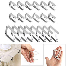 OurLeeme Clip per Tavolo, Clip per tovaglia in Acciaio Inossidabile Clip per Coperchio per Tavolo Portabiti da Tavolo da Giardino per Matrimoni in casa
