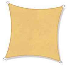 JYYnet Vela Ombreggiante, Vela Parasole Quadrata Tenda a Vela Impermeabile Protezione Raggi UV Vela Tenda per Giardino Terrazza Campeggio (3×3m, Sabbia)