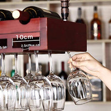 SBDLXY Scaffale da Bar Scaffali sospesi a soffitto Portabottiglie Portabottiglie da Parete | Portabottiglie e Bicchiere | Arredamento per la casa e la Cucina | Rack di stoccaggio | Espositore per d