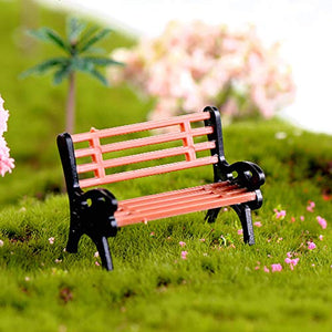 FINIVE Miniature Garden Decor – Best Art Décor for Outdoor Indoor Creative Mini Park Bench Model Miniature Landscape Ornamento Decorativo - L