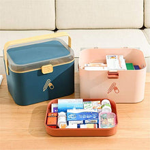 DOILE - Armadietto portatile per medicine, per la casa o l'esterno, in materiale PP spesso, tre colori tra cui scegliere (M-grigio)