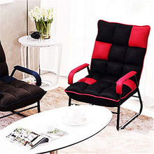 Chengzuoqing-Home Divano Pigro Poltroncina Pieghevole per Il Tempo Libero Interno ed Esterno (Colore : Nero, Dimensione : 54 * 55 * 86cm)