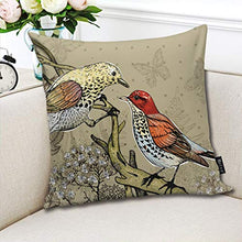 Elsaone Due Fodere per Cuscini per Uccelli e Piante Selvatiche per la casa, Interno, Confortevole, Comodo Cuscino, Dimensioni Standard 18 x 18 Pollici, 45 x 45 cm