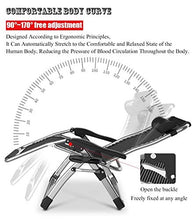 Sedia Sdraio Imbottita Oversize Zero Gravity reclinabile Patio con Supporto reclinabile Resistente Regolabile Salotto familiare