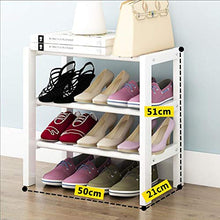 XWZH Cabinet Scarpe da Polvere Scarpa per Scarpe 3 Tier Scarpe da Sdraio da Terra Scaffale per Scarpe da stoccaggio per Scarpe da stoccaggio Scarpa, Bianco