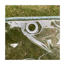 GDMING Impermeabile Plastica Telone, Trasparente Panno Impermeabile in PVC con Occhielli, Protezione Solare A Prova di Vento Coperture per Piante Membrana (400gsm), Personalizzabile