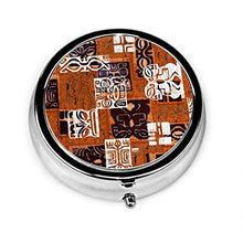 Portapillole tradizionale modello nazionale rotondo, astuccio portapillole argento per borsa, regalo unico decorativo in metallo, per pillole, soprattutto per le donne