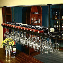 Scaffale per Bicchieri da Vino Durevole Scaffale per Vino Moderno in Metallo Portabottiglie per Vino Scaffale per Vino - Portabottiglie da Appendere, Porta Calice, Cucina di casa e Decorazione Bar-