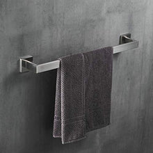 40 cm Portasciugamani Montaggio a parete Porta asciugamani da bagno, Appendi Asciugamani con barra singola, nichel spazzolato, Beelee BA19901N40