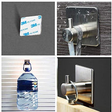 XIAJIA-Doppio Bagno Adesivo Porta Salviette Acciaio Inox Autoadesivo Portasciugamani 40cm(Spazzolato finitura)+Gancio Adesivo（2 Pezzo）