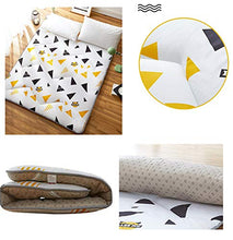 Pieghevole Materasso Tatami Stuoie Bed Ground Materasso Letto Futon Matrimoniale Dormitori Campeggio Firm Cotone Futon Portatile Fodera (Cuscino non incluso) / 100x200cm