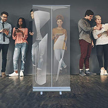 MSQL Schermo Banner Pull-up Trasparente Schermo in plastica Trasparente Schermo divisorio Protettivo Anti-starnuto con Supporto in Acciaio in Alluminio, per distanze sociali, scuole,60 * 160cm