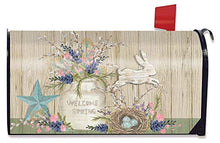 XJ-JX Gifts of Spring Primitive - Contenitore magnetico per cassette postali con motivo floreale