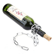 Generico catena magica per negozi di vino, portabottiglie galleggiante, supporto per caraffa di vino (argento)