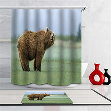 LIYAN Combinazione Bagno. Immagini Chiare E Colori Vivaci Rendono Il Tuo Bagno Pieno di Vita. Accessori da Bagno. Orso Bruno sul Prato.