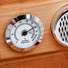 FHUILI Cigar Humidor, Legno di Cedro di Cuoio di Legno Portatile di Viaggio Cigar Humidor Accessori Fumatori, Artigiano a Mano,Nero