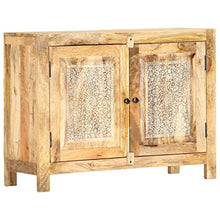 vidaXL Credenza Intagliata a Mano 90x35x68cm Legno Massello di Mango