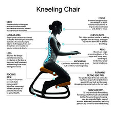 Sedia a dondolo in legno, per soggiorno, fitness, correzione della postura e per la cura della vita, per la correzione della seduta, alleviare il dolore al collo e migliorare la postura