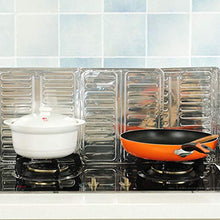 UPKOCH 2 Pezzi Protezione Antispruzzo Alluminio Stufa Gas Scudo Olio Schizzi Schermo Bordo Blocco Cottura Friggere Utensili da Cucina Antispruzzo Schizzi